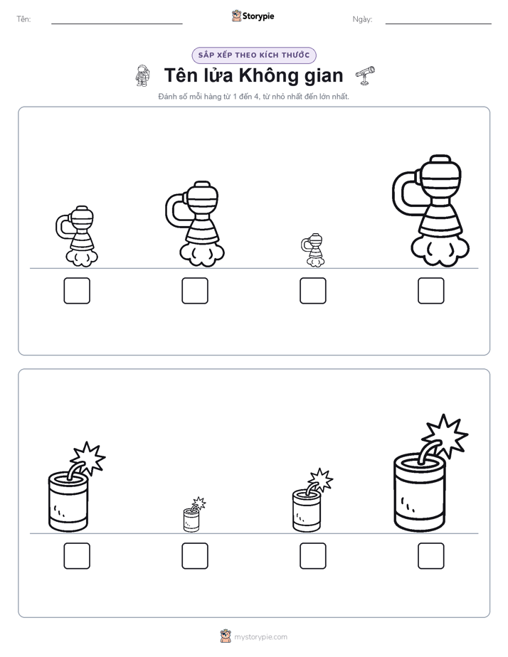 Thứ Tự Kích Thước