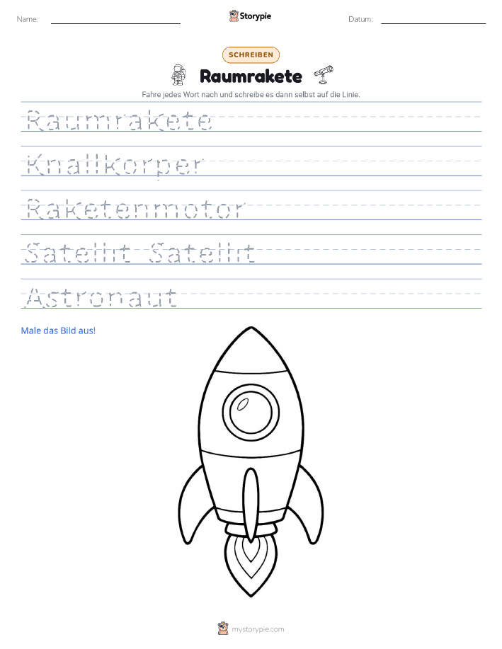 Schreibübung