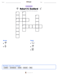 Robert H. Goddard printable worksheet preview