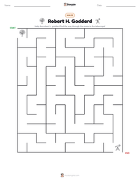 Robert H. Goddard printable worksheet preview