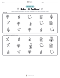 Robert H. Goddard printable worksheet preview