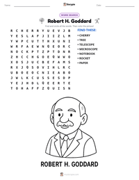 Robert H. Goddard printable worksheet preview