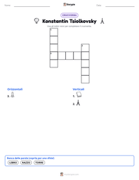Anteprima della scheda stampabile di Konstantin Tsiolkovsky