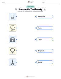 Anteprima della scheda stampabile di Konstantin Tsiolkovsky