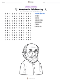 Anteprima della scheda stampabile di Konstantin Tsiolkovsky