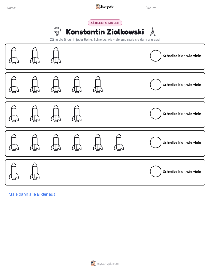 Zählen & Ausmalen