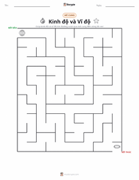 Xem trước tài liệu in sẵn Kinh độ và Vĩ độ