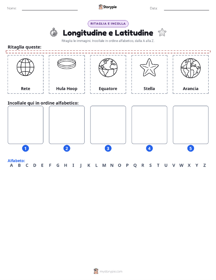 Taglia & Incolla Alfabeto