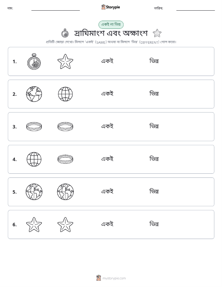 একই বা ভিন্ন