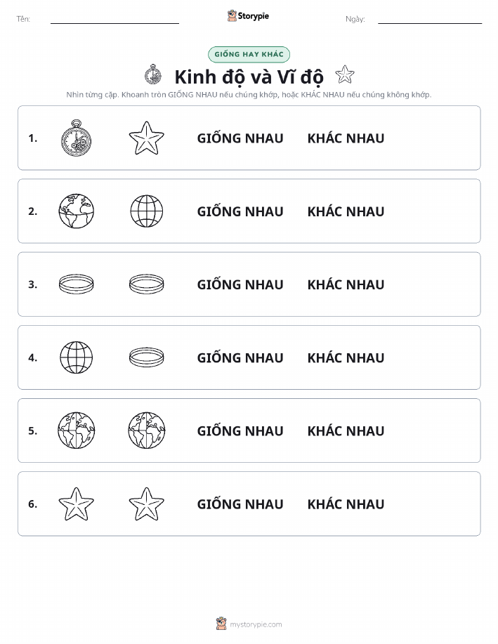 Giống Hay Khác