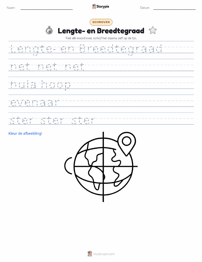 Schrijf Oefening