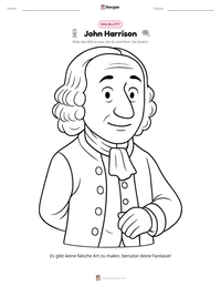 John Harrison druckbare Arbeitsblatt Vorschau