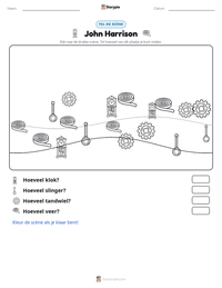 John Harrison afdrukbare werkblad voorbeeld