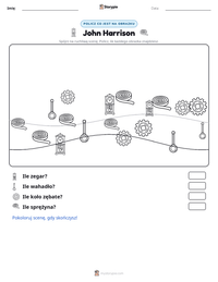 Podgląd drukowalnego arkusza ćwiczeń John Harrison