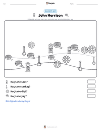 John Harrison yazdırılabilir çalışma sayfası önizlemesi
