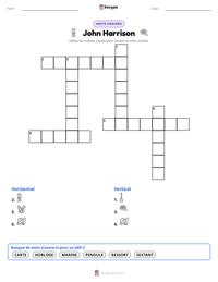 Aperçu de la feuille de travail imprimable John Harrison