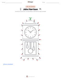 Vista previa de la hoja de trabajo imprimible de John Harrison