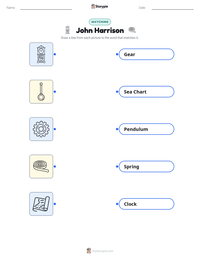 John Harrison printable worksheet preview