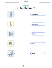 John Harrison afdrukbare werkblad voorbeeld