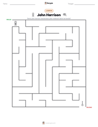 Prabaca lembar kerja cetak John Harrison