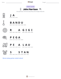 Prabaca lembar kerja cetak John Harrison