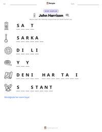 John Harrison yazdırılabilir çalışma sayfası önizlemesi