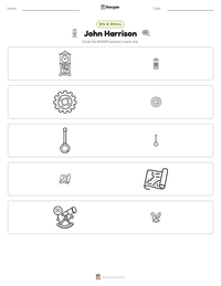 John Harrison printable worksheet preview