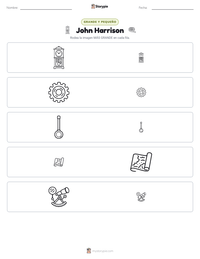 Vista previa de la hoja de trabajo imprimible de John Harrison