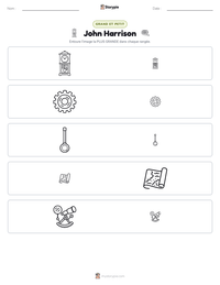 Aperçu de la feuille de travail imprimable John Harrison