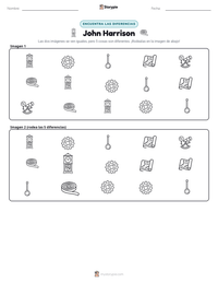 Vista previa de la hoja de trabajo imprimible de John Harrison
