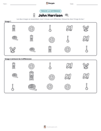 Aperçu de la feuille de travail imprimable John Harrison