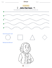 John Harrison druckbare Arbeitsblatt Vorschau
