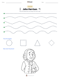 John Harrison printable worksheet preview