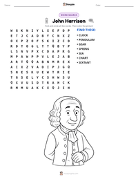 John Harrison printable worksheet preview