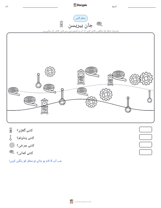 گنتی کا منظر