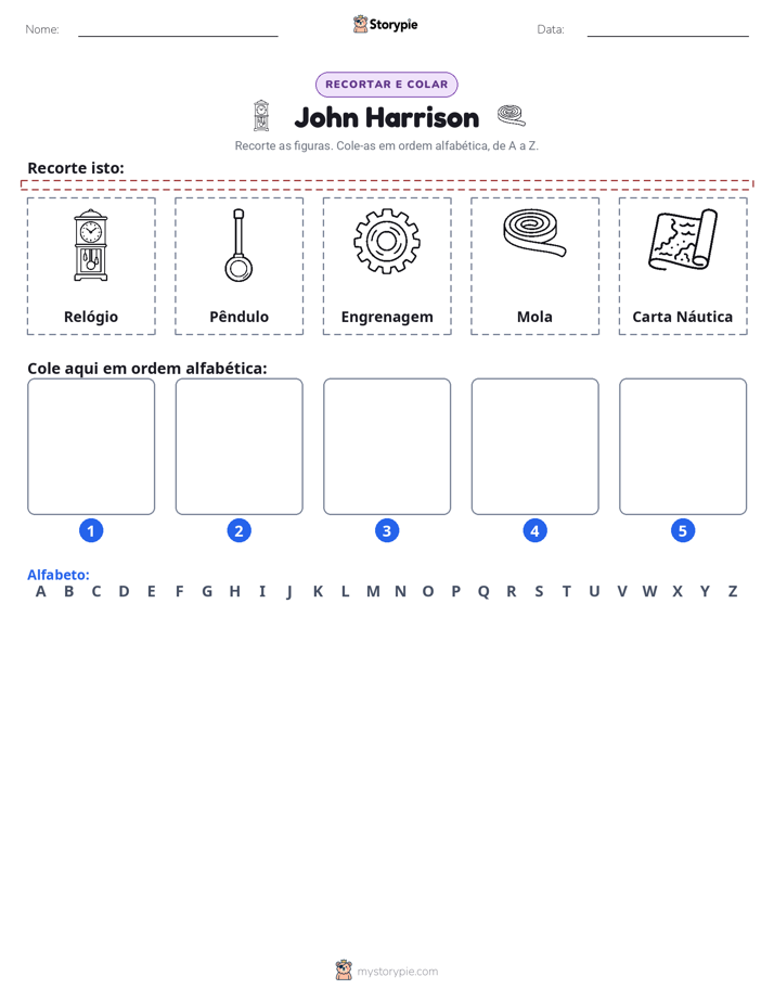 Recortar & Colar Alfabeto