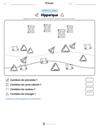 Aperçu de la feuille de travail imprimable Hipparque