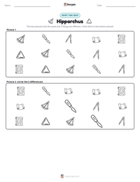 Hipparchus printable worksheet preview