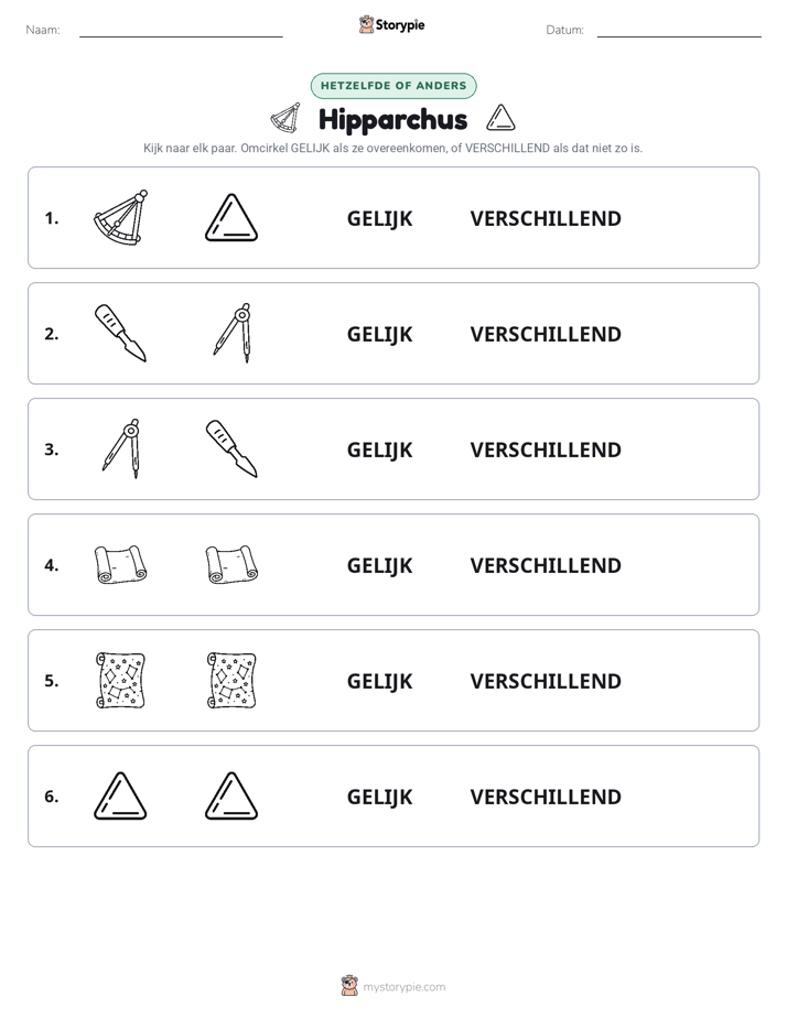 Zelfde of Verschillend