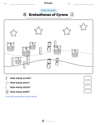 Eratosthenes of Cyrene printable worksheet preview