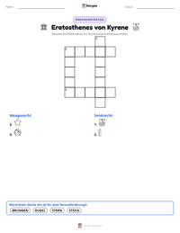 Eratosthenes von Kyrene druckbare Arbeitsblatt Vorschau