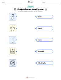 Eratosthenes von Kyrene druckbare Arbeitsblatt Vorschau