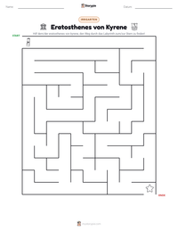 Eratosthenes von Kyrene druckbare Arbeitsblatt Vorschau