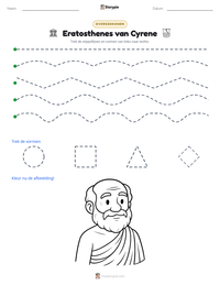 Eratosthenes van Cyrene afdrukbare werkblad voorbeeld