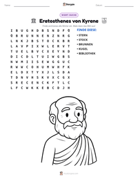 Eratosthenes von Kyrene druckbare Arbeitsblatt Vorschau