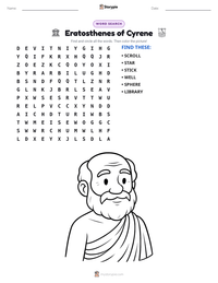Eratosthenes of Cyrene printable worksheet preview