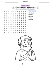 Aperçu de la feuille de travail imprimable Ératosthène de Cyrène