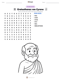 Eratosthenes van Cyrene afdrukbare werkblad voorbeeld