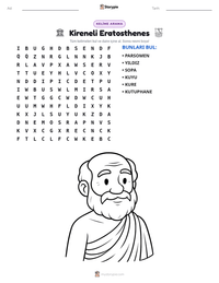 Kireneli Eratosthenes yazdırılabilir çalışma sayfası önizlemesi