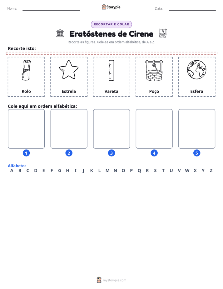 Recortar & Colar Alfabeto